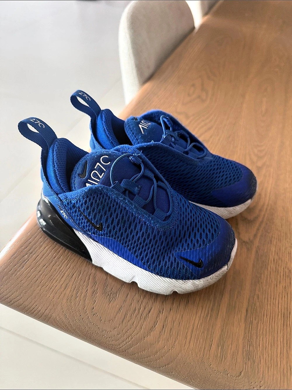 Nike Air Max 270 Kids Sneakers Blue & White Size US 8C